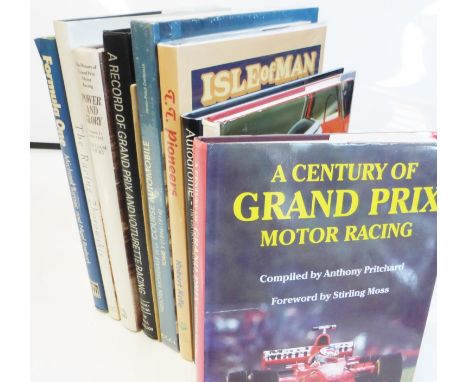 Motor Racing and Racing Circuits. Nine very good larger format hardback titles, including: Autodrome - The Lost Race Circuits
