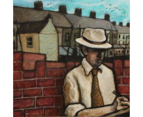 Peter Ross (Welsh Bn.1941)An Artist at Worksigned, oil on hardboard panel, 61cm x 60.5cm 