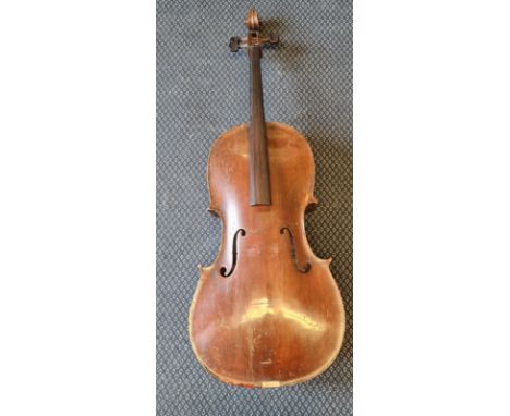 Pre-owned German 4/4 Cello 76 cm length of back lob and 70 cm string scale.