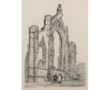 John Sell Cotman (British,1782-1842), 'Howden Church, Yorkshire', etching taken form Bohn's 1838 (the 2nd publication), 'Spec