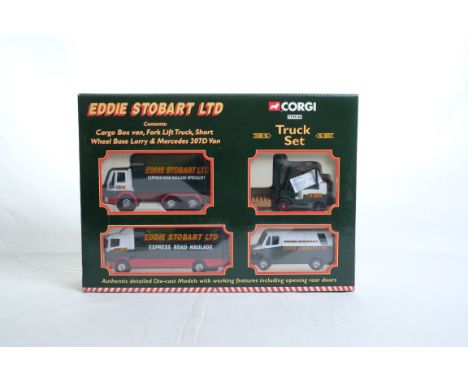  Corgi 4 Piece Truck Set - Eddie Stobart | Scale:  | Model Code: TY99108 | Certificate: N/A | Lot Condition: Good | Mirrors: 