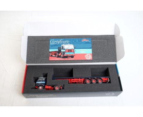  Tekno Volvo F88 Flatbed Trailer - W.H. Malcolm | Scale: 1:50 | Model Code: 65464 | Certificate: Yes | Lot Condition: Good | 