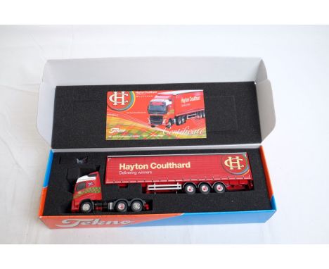  Tekno Volvo FH & Curtainside Trailer - Hayton Coulthard | Scale: 1:50 | Model Code: 68030 | Certificate: Yes | Lot Condition