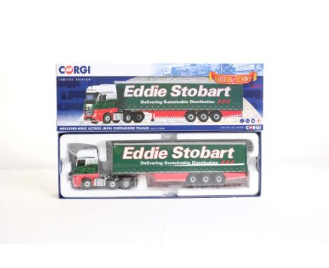  Corgi Mercedes Actros MP4 Curtainside Trailer - Eddie Stobart | Scale: 1:50 | Model Code: CC15802 | Certificate: Yes | Lot C