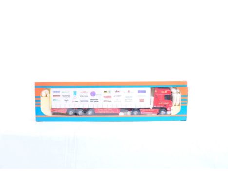  Tekno DAF XF 95 Curtainside Trailer - James Irlam | Scale: 1:50 | Model Code:  | Certificate: No | Lot Condition: Good | Mir