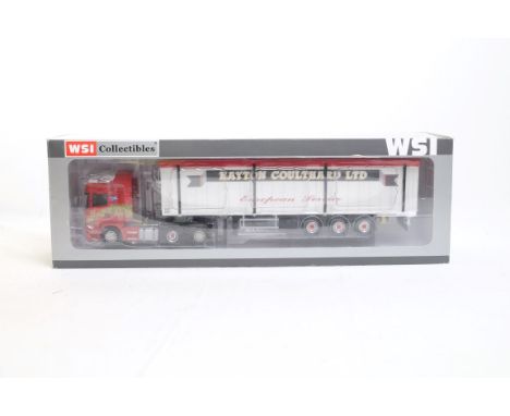  WSI Scania R Topline 6x2 RHD & Walkingfloor Trailer - Coulthard | Scale: 1:50 | Model Code: 9708 | Certificate: Yes | Lot Co