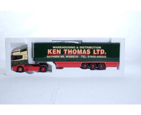  Eligor Scania 124 Curtainside Trailer - Ken Thomas LTD | Scale: 1:43 | Model Code:  | Certificate: No | Lot Condition: Good 