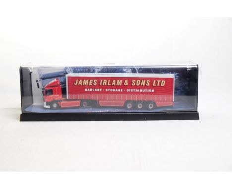  Corgi DAF XF 85 Curtainside Trailer - James Irlam & Sons LTD - In Display Case | Scale: 1:50 | Model Code: 75401 | Certifica