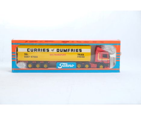  Tekno DAF 95 & 3 Axle Box Trailer - Curries Of Dumfries | Scale: 1:50 | Model Code:  | Certificate: No | Lot Condition: Good