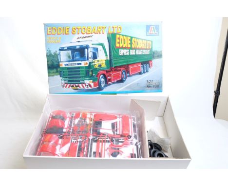  Italeri Scania 460 & Trailer Model Kit Set - Eddie Stobart | Scale: 1:24 | Model Code:  | Certificate: No | Lot Condition: G