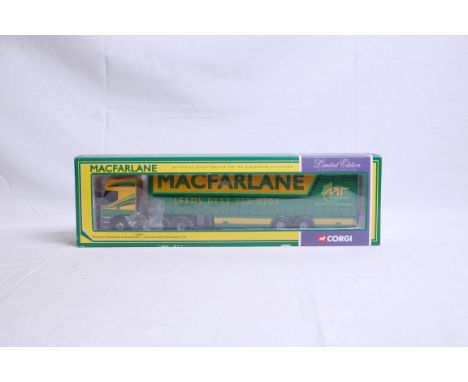  Corgi Renault Premium Curtainside Trailer - Macfarlane Transport | Scale: 1:50 | Model Code: 75602 | Certificate: Yes | Lot 