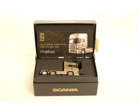  Tekno Scania UK Golden Griffin Tractor Unit | Scale: 1:50 | Model Code: 67967 | Certificate: Yes | Lot Condition: Good | Mir