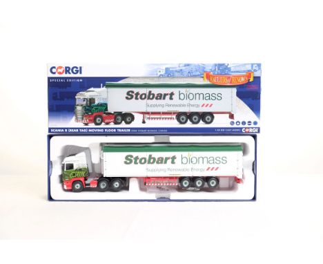  Corgi Scania R Moving Floor Trailer - Eddie Stobart Biomass | Scale: 1:50 | Model Code: CC13756 | Certificate: No | Lot Cond