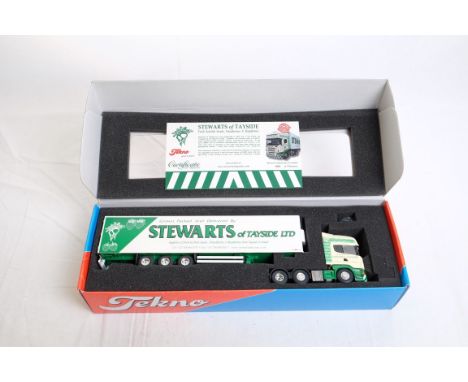  Tekno Scania R480 & Fridge Trailer - Stewarts | Scale: 1:50 | Model Code: 59865 | Certificate: Yes | Lot Condition: Good | M