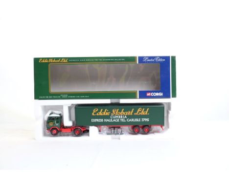  Corgi Volvo F88 Box Trailer - Eddie Stobart | Scale: 1:50 | Model Code: CC13101 | Certificate: Yes | Lot Condition: Good | M