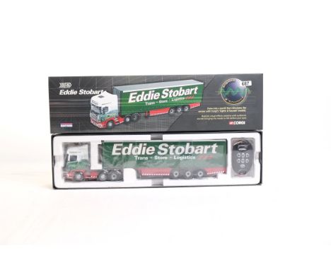  Corgi Scania 124 Curtainside Trailer - Eddie Stobart | Scale: 1:50 | Model Code: CC12936 | Certificate: Yes | Lot Condition: