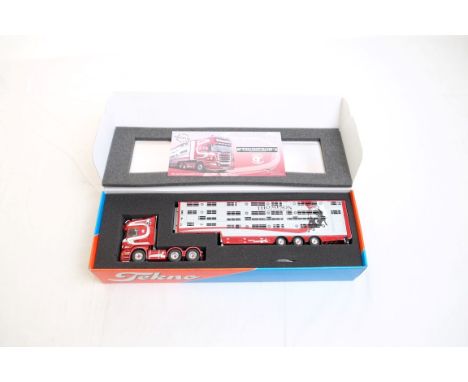  Tekno Scania R580 Livestock Trailer - Thompson Livestock - Irish | Scale: 1:50 | Model Code: 68967 | Certificate: Yes | Lot 