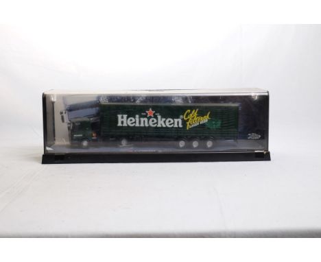  Corgi DAF XF 85 Curtainside Trailer - Heineken - In Display Case | Scale: 1:50 | Model Code: 75404 | Certificate: No | Lot C