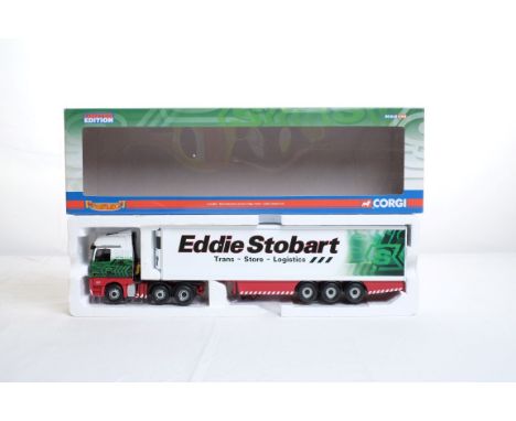  Corgi Mercedes Actrros Fridge Trailer - Eddie Stobart | Scale: 1:50 | Model Code: CC13801 | Certificate: Yes | Lot Condition