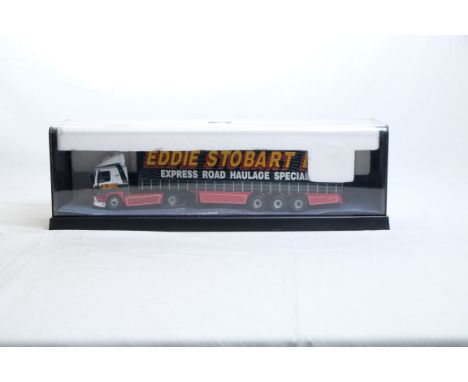  Corgi DAF XF 85 Curtainside Trailer - Eddie Stobart - In Display Case | Scale: 1:50 | Model Code: 75403 | Certificate: No | 
