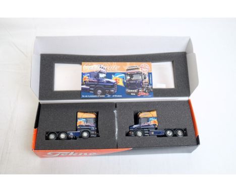  Tekno Scania R620 & Scania 164L T-Cab Tractor Unit Set - J.M. Paterson | Scale: 1:50 | Model Code: 64329 & 64328 | Certifica