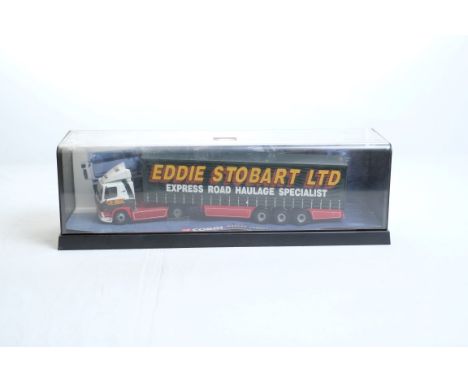  Corgi DAF XF 85 Curtainside Trailer -Eddie Stobart In Display Case | Scale: 1:50 | Model Code: 75403 | Certificate: No | Lot