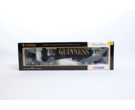  Corgi DAF XF 85 Curtainside Trailer - Guinness | Scale: 1:50 | Model Code: 75407 | Certificate: Yes | Lot Condition: Good | 