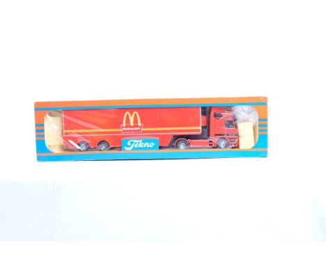  Tekno Mercedes Actros Fridge Trailer - McDonalds | Scale: 1:50 | Model Code:  | Certificate: No | Lot Condition: Good | Mirr