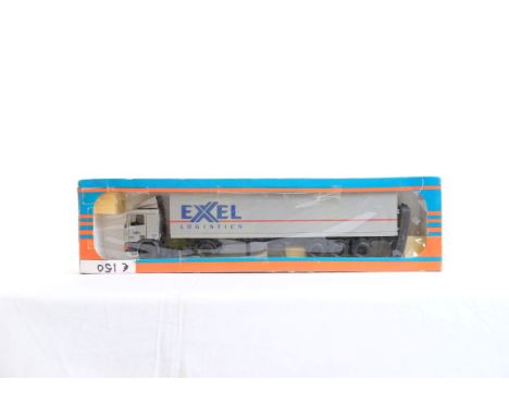  Tekno DAF 95 Box Trailer - Exel Logistics | Scale: 1:50 | Model Code:  | Certificate: No | Lot Condition: Good | Mirrors: No