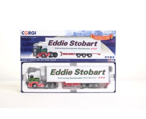  Corgi Scania R Facelift Box Trailer - Eddie Stobart | Scale: 1:50 | Model Code: CC13754 | Certificate: No | Lot Condition: G