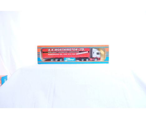  Tekno ERF EC10 Curtainside Trailer - A.K.Worthington LTD | Scale: 1:50 | Model Code:  | Certificate: No | Lot Condition: Goo