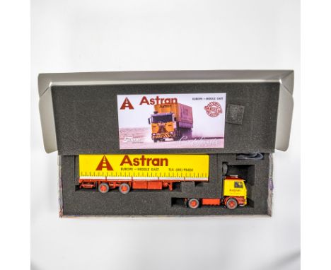  Tekno Scania 142 Classic Tilt Semitrailer - Astran | Scale: 1:50 | Model Code: 68869 | Certificate: Yes | Lot Condition: Goo