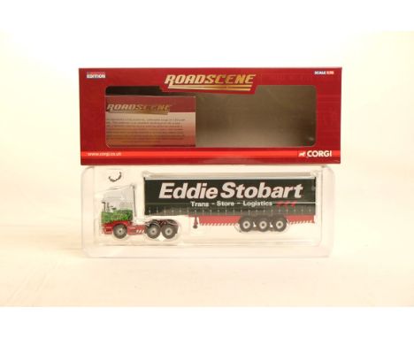  Corgi Scania R Serise Curtainside Trailer - Eddie Stobart | Scale: 1:76 | Model Code: CC181016 | Certificate: Yes | Lot Cond