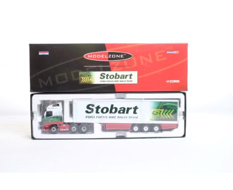  Corgi Volvo FH Box Trailer - Eddie Stobary Rally Team | Scale: 1:50 | Model Code: CC14012 | Certificate: Yes | Lot Condition