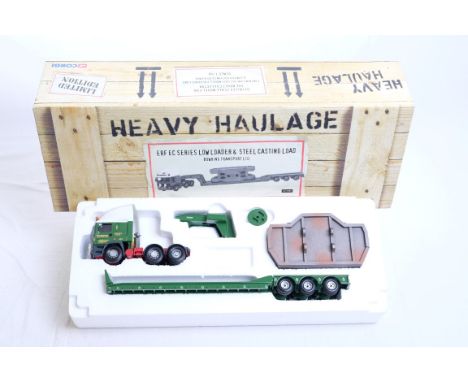  Corgi ERF EC Series Low Loader & Steel Casting Load - Bowring Transport LTD | Scale: 1:50 | Model Code: CC11909 | Certificat