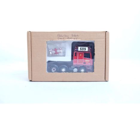   DAF XF 95 Tractor Unit - Benton Bros | Scale: 1:50 | Model Code:  | Certificate: No | Lot Condition: Good | Mirrors: Yes