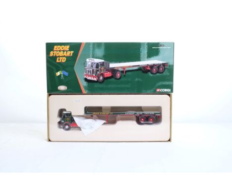  Corgi Atkinson Borderer Flatbed Trailer - Eddie Stobart | Scale: 1:50 | Model Code: CC12502 | Certificate: Yes | Lot Conditi