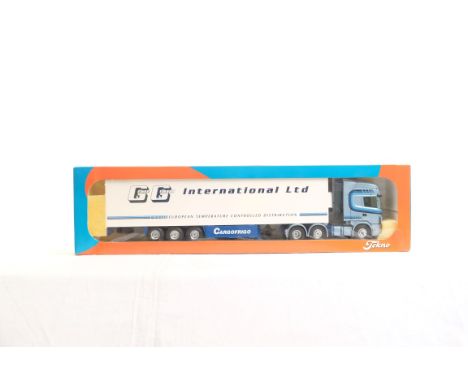  Tekno Scania 124 Fridge Trailer - Geoff Gilbert | Scale: 1:50 | Model Code:  | Certificate: No | Lot Condition: Good | Mirro