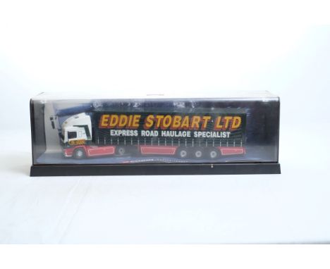  Corgi ERF EC11 Curtainside Trailer - Eddie Stobart - In Display Case | Scale: 1:50 | Model Code: 75201 | Certificate: No | L