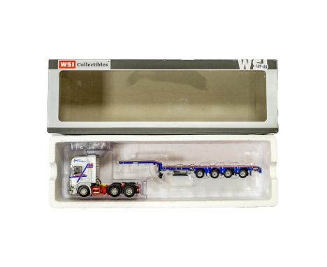  WSI Scania R Topline  6x2 Semi Lowloader 4 Axle  Bing K G  | Scale: 1:50 | Model Code: 9961 | Certificate: No | Lot Conditio