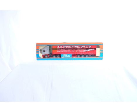  Tekno ERF EC14 Curtainside Trailer - A.K. Worthington LTD | Scale: 1:50 | Model Code:  | Certificate: No | Lot Condition: Go