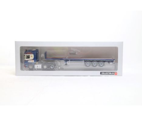  WSI Scania R5 Topline 6x2 & Flatbed Trailer - C.F. Jennings | Scale: 1:50 | Model Code: 02-1399 | Certificate: Yes | Lot Con