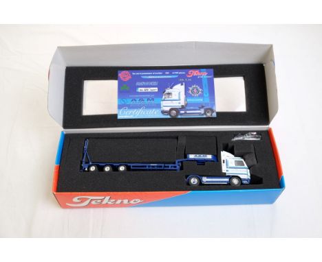  Tekno Scania 143 Low Loader Trailer - A&M Commercials - Irish | Scale: 1:50 | Model Code: 61442 | Certificate: Yes | Lot Con