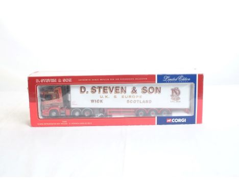  Corgi Scania Fridge Trailer - D.Stevens & Son | Scale: 1:50 | Model Code: 76603 | Certificate: Yes | Lot Condition: Good | M