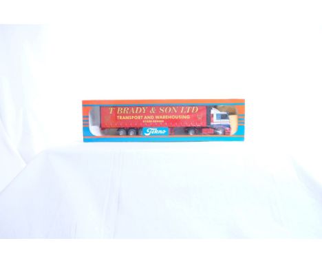  Tekno Scania 113 Curtainside Trailer - T Brady & Son LTD | Scale: 1:50 | Model Code:  | Certificate: No | Lot Condition: Goo