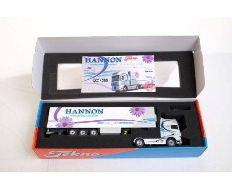  Tekno DAF XF 105 Fridge Trailer - Hannon Int Transport - Irish | Scale: 1:50 | Model Code: 62435 | Certificate: Yes | Lot Co