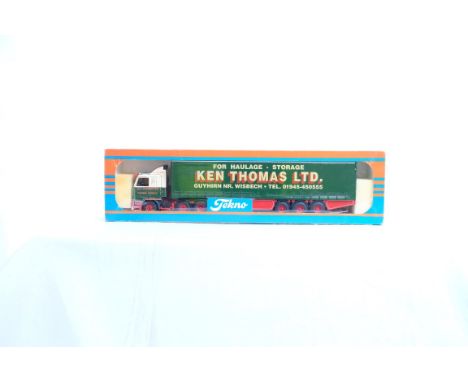  Tekno Scania 113 Curtainside Trailer - Ken Thomas LTD | Scale: 1:50 | Model Code:  | Certificate: No | Lot Condition: Good |