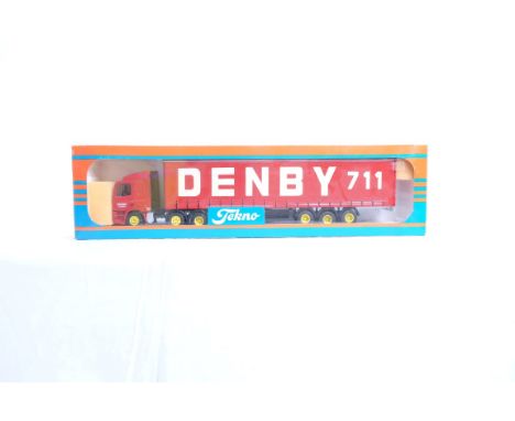  Tekno DAF 85 Curtainside Trailer - Denby | Scale: 1:50 | Model Code:  | Certificate: No | Lot Condition: Good | Mirrors: No