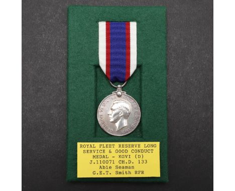 A GEORGE VI ROYAL FLEET RESERVE LONG SERVICE AND GOOD CONDUCT MEDAL. A George VI Royal Fleet Reserve Long Service and Good Co