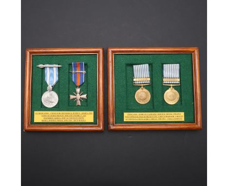 NETHERLANDS: A KOREAN WAR PAIR AND SIMILAR FROM THAILAND. The Netherlands Cross for Freedom and justice with Korea clasp and 